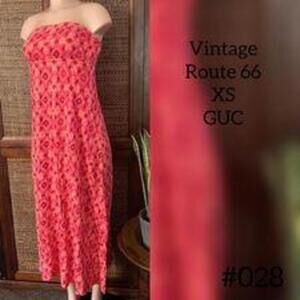Vintage route 66 maxi dress